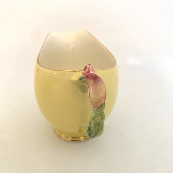 Royal Winton Rosebud Yellow Creamer and Open Sugar Bowl Grimwades Bone China Vtg - Picture 4 of 12